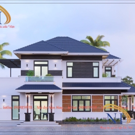 MẪU NHÀ MÁI THÁI 2 TẦNG 007