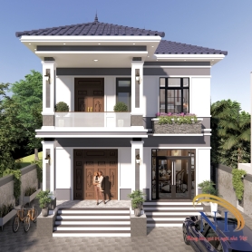 THIẾT KẾ NHÀ 2 TẦNG ĐẸP NĂM 2023 TẠI LẠC THUỶ - HOÀ BÌNH