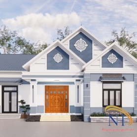 MẪU NHÀ VƯỜN CẤP 4 MÁI THÁI SIÊU ĐẸ TẠI 