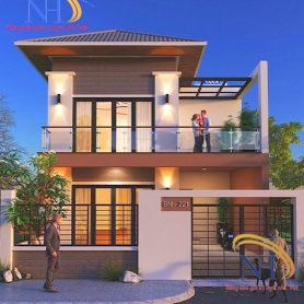 MẪU BIỆT THỰ 2 TẦNG HIỆN ĐẠI ĐẸP NĂM 2023 TẠI CAN LỘC – HÀ TĨNH