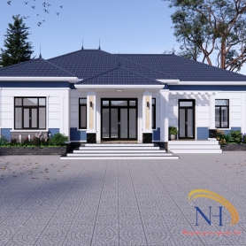 MẪU NHÀ VƯỜN CẤP 4 MÁI NHẬT TẠI PHÚ THỌ