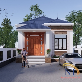 MẪU NHÀ VƯỜN CẤP 4 ĐƠN GIẢN BẮT MẮT TẠI TIÊN LỮ HƯNG YÊN