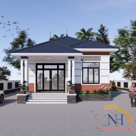 MẪU NHÀ VƯỜN CẤP 4 ĐƠN GIẢN BẮT MẮT TẠI HƯNG YÊN