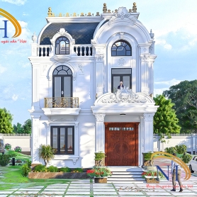 MẪU BIỆT THỰ LÂU ĐÀI TÂN CỔ ĐIỂN 2 TẦNG ĐẸP XUẤT SẮC TẠI NHO QUAN – BẮC NINH