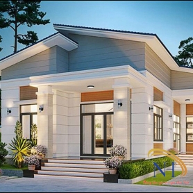 Các mẫu nhà cấp 4 3 phòng ngủ gác lửng đẹp