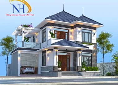 BIỆT THỰ MÁI THÁI 2023 MẪU 014