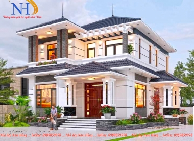BIỆT THỰ MÁI THÁI 2023 MẪU 006